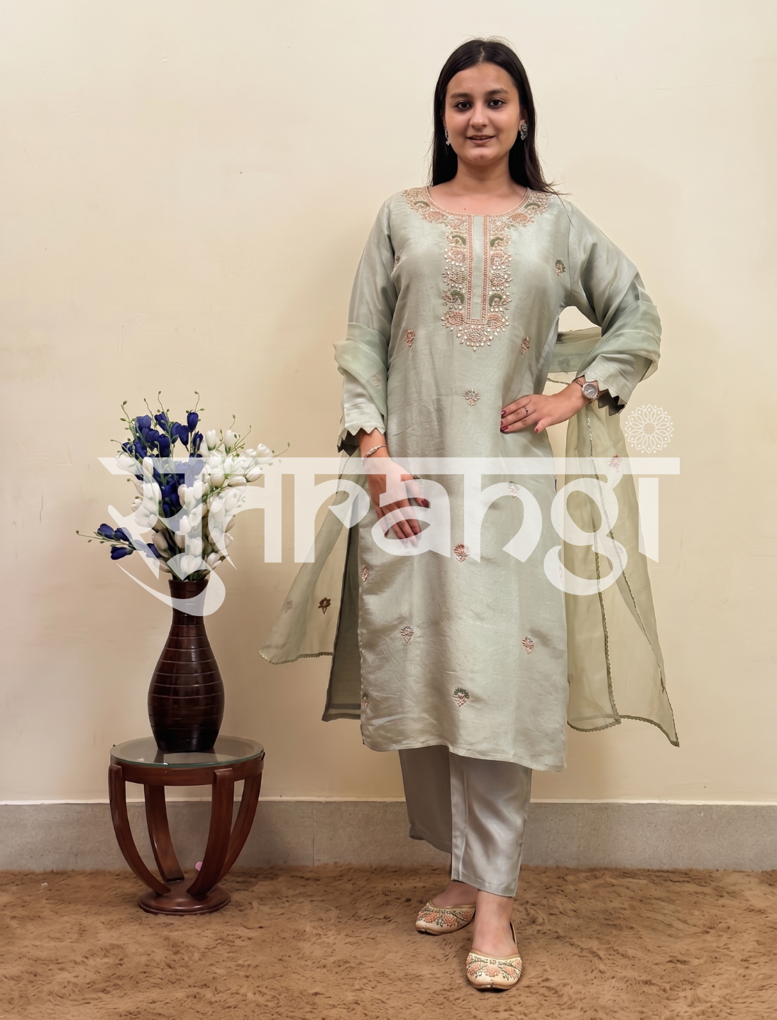 Nazaakat Embroidered Ensemble