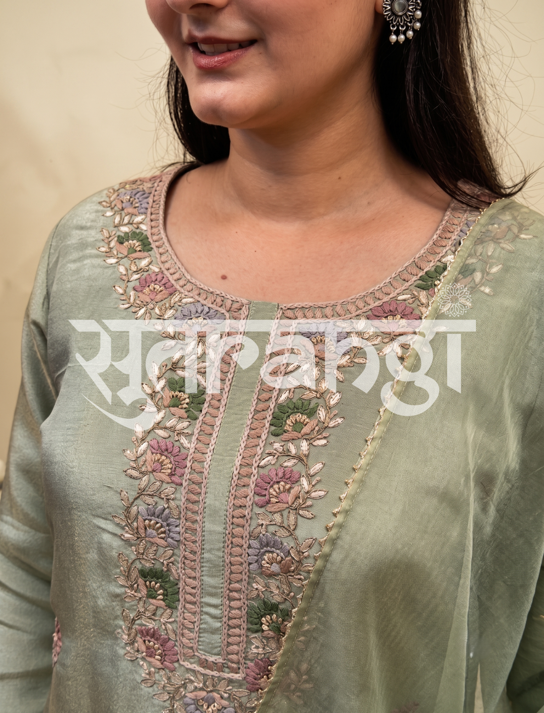 Nazaakat Embroidered Ensemble