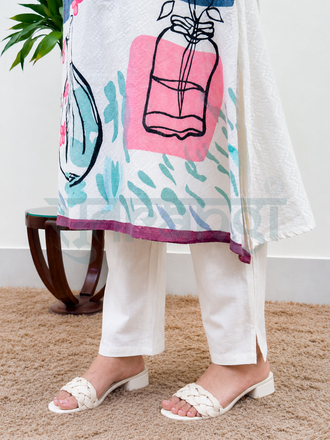 Blooming Canvas Printed Kurta Set
