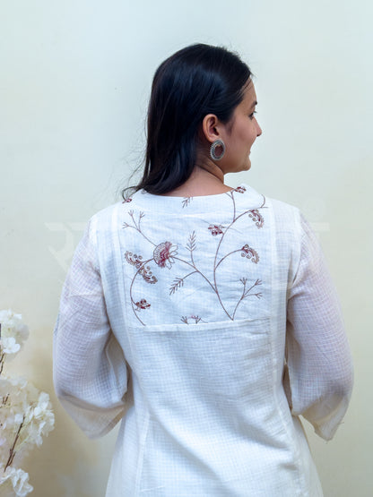 Ivory Vine Embroidered Suit Set
