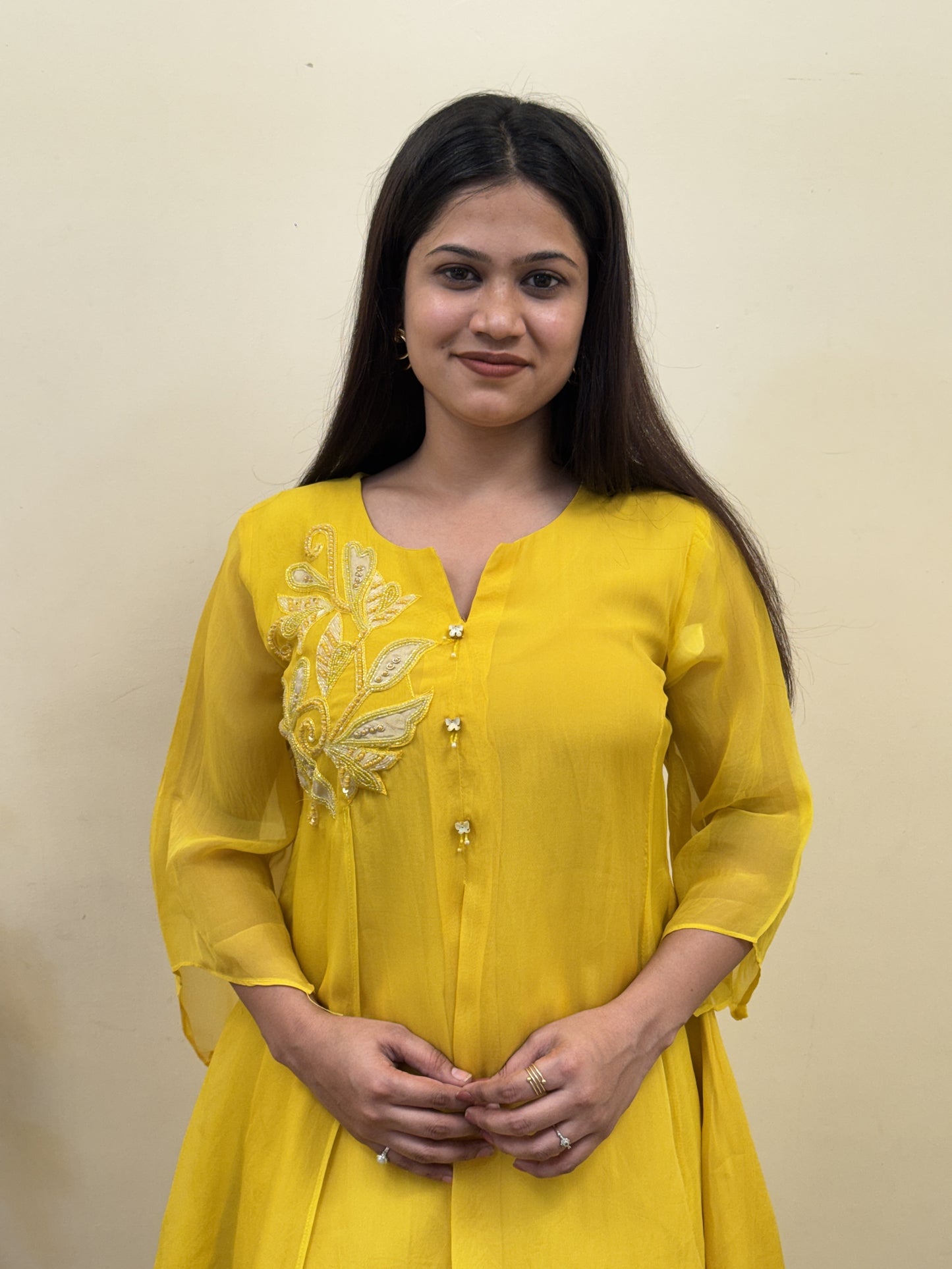 Sunshine Yellow HO Silk Co-ord Set