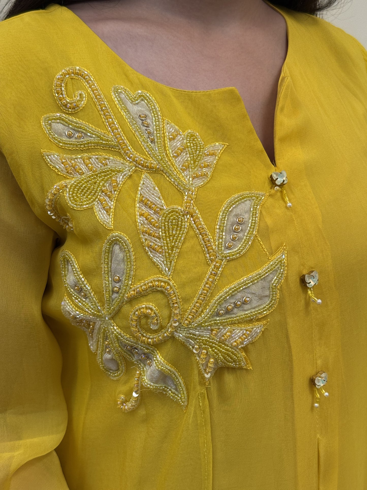 Sunshine Yellow HO Silk Co-ord Set