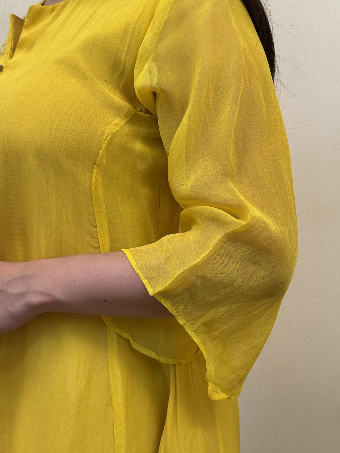 Sunshine Yellow HO Silk Co-ord Set