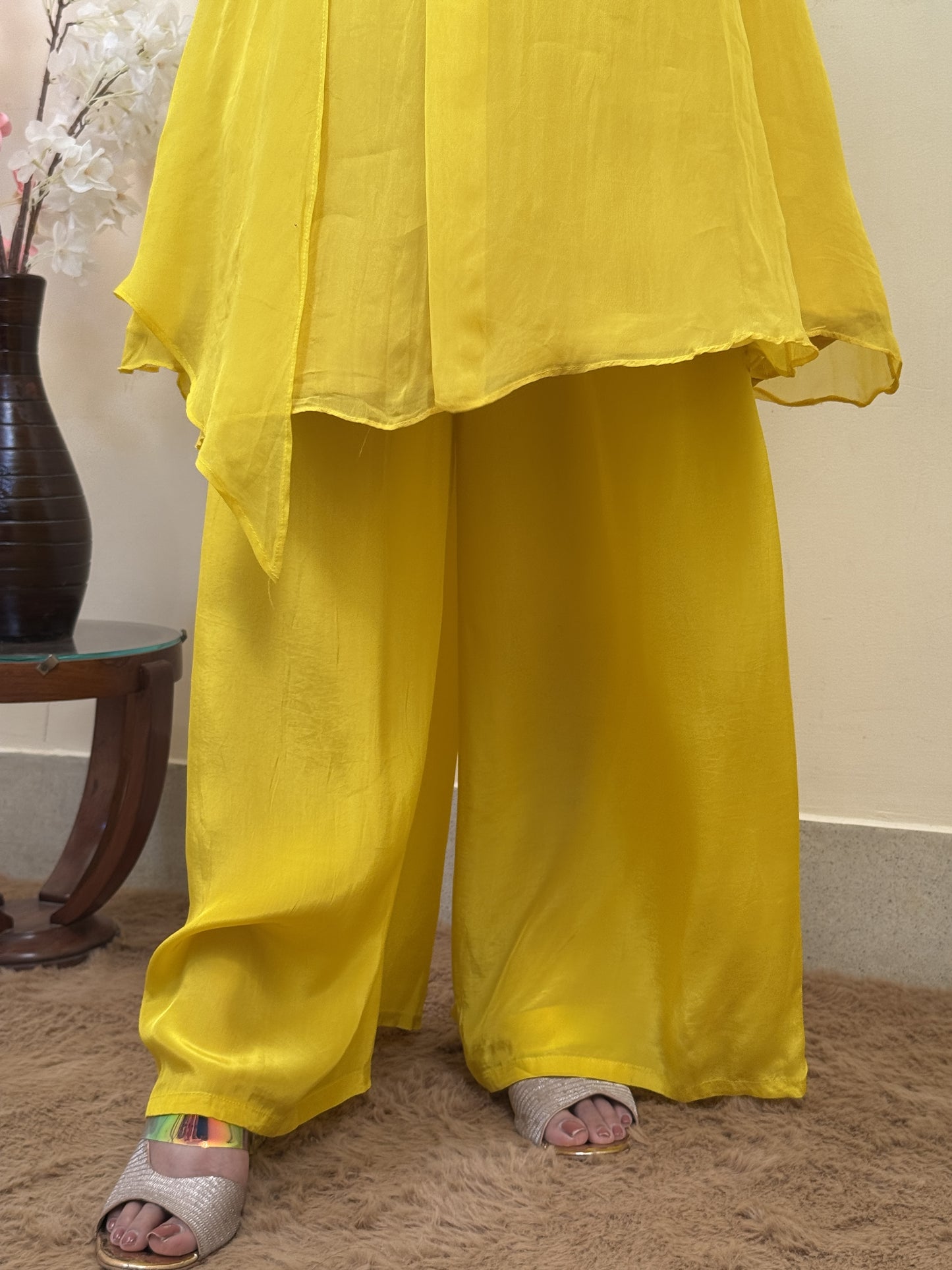 Sunshine Yellow HO Silk Co-ord Set
