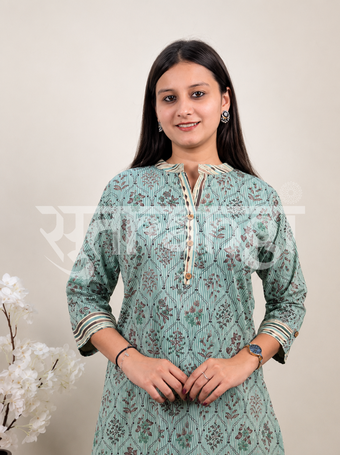 Sage Garden Printed Kurta Set