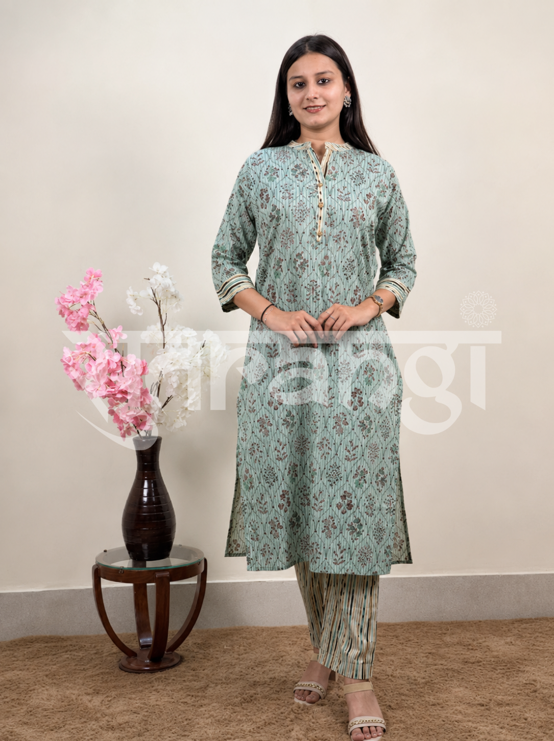 Sage Garden Printed Kurta Set