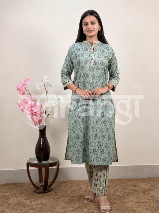 Sage Garden Printed Kurta Set