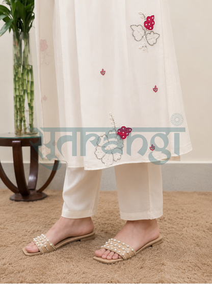 Ivory Whisper Anarkali Set