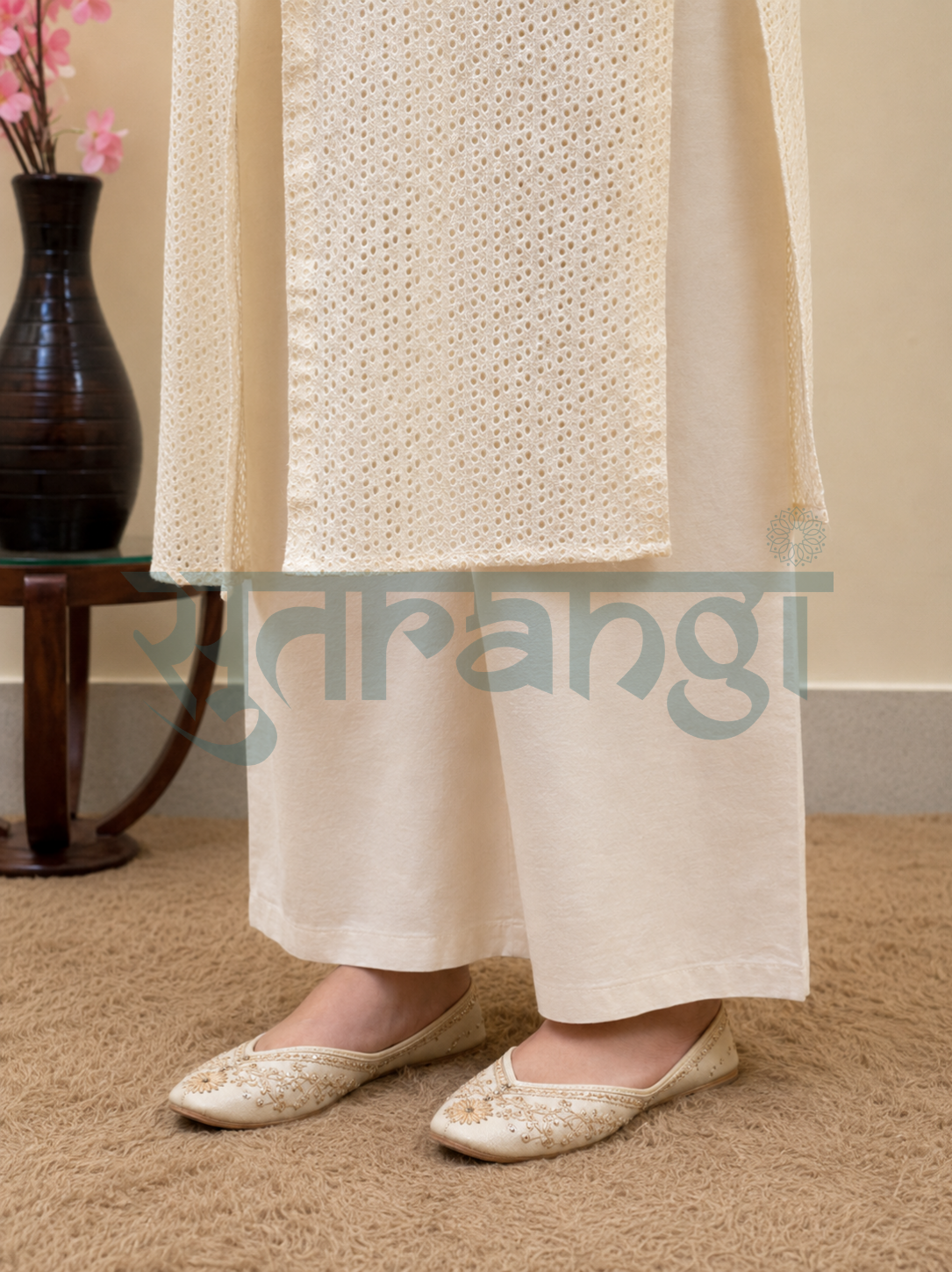 Ivory Bloom Layered Co-ord Set