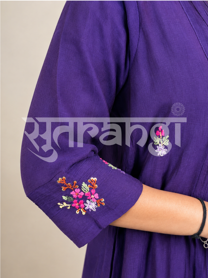 Violet Bloom Suit Set