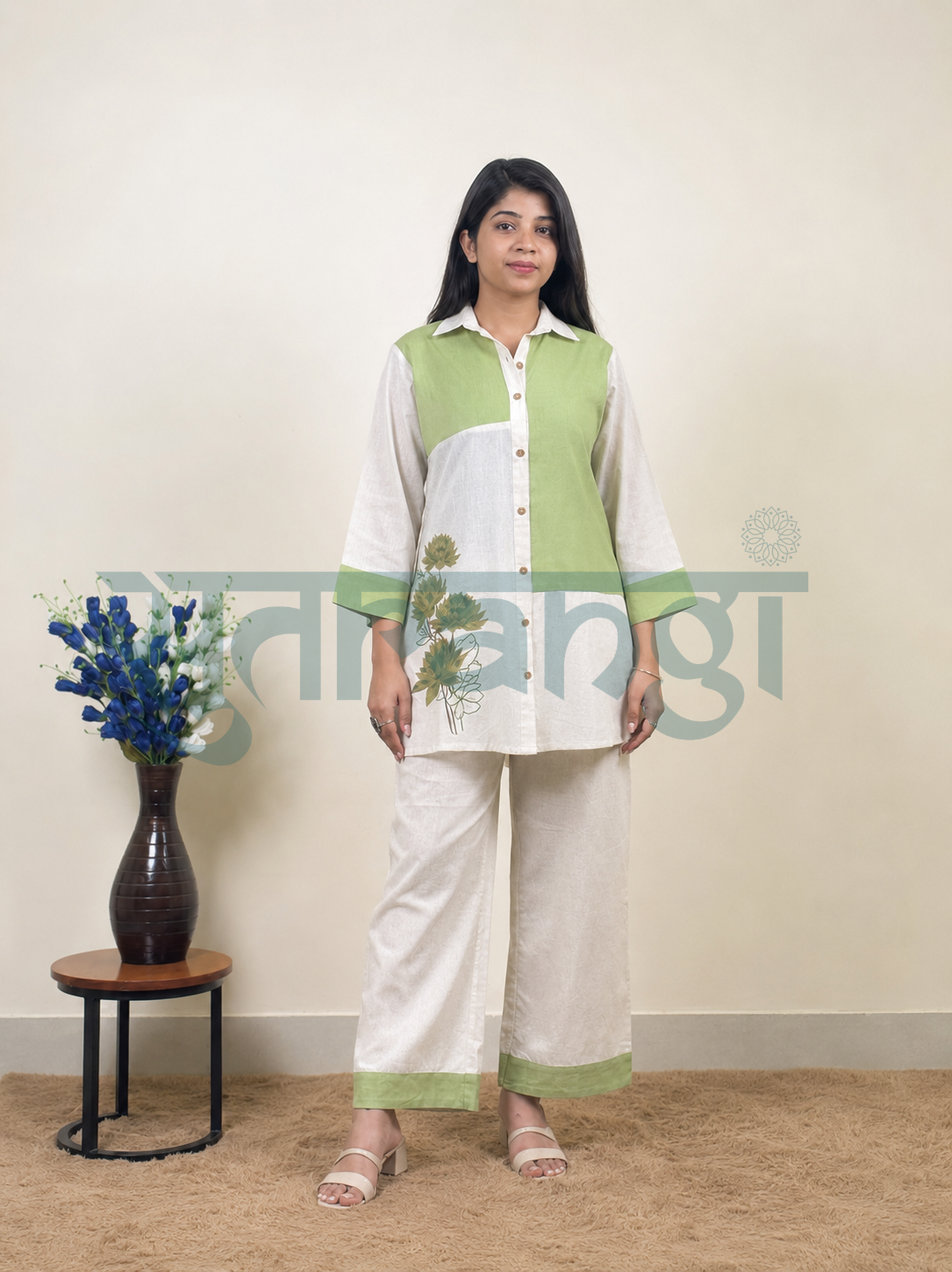 Green Botanical Co-ord Set